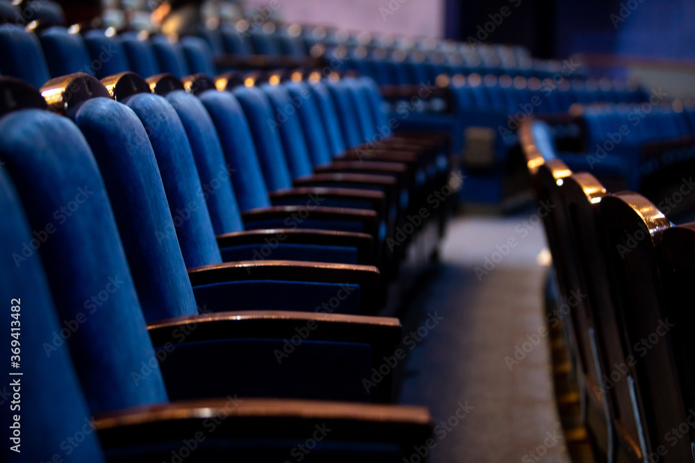 Empty seats in the cinema, theater