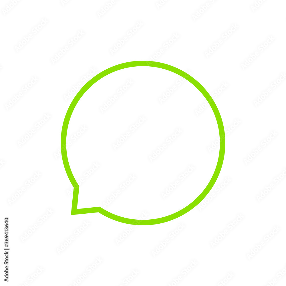 circle speech bubble for message talk and copy space text, green speech bubble isolated on white, label speech bubble bright green, template dialog speech sign of communication circle speech bubble for message talk and copy space text, green speech bubble isolated on white, label speech bubble bright green, template dialog speech sign of communication