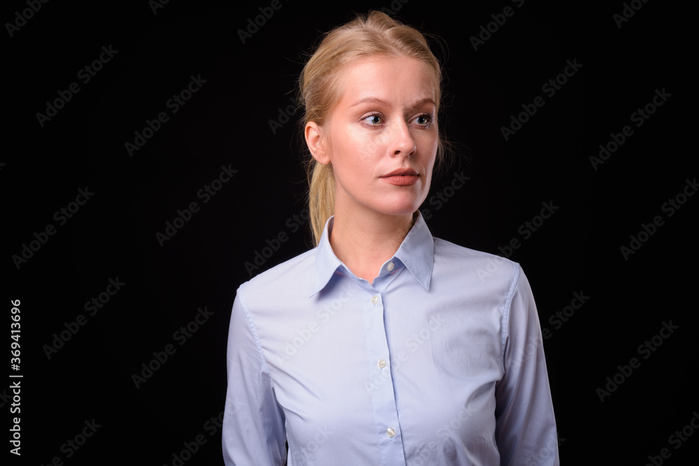 Portrait of beautiful businesswoman with blond hair Portrait of beautiful businesswoman with blond hair