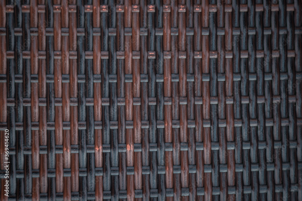 Fototapeta premium Dark brown rattan chair