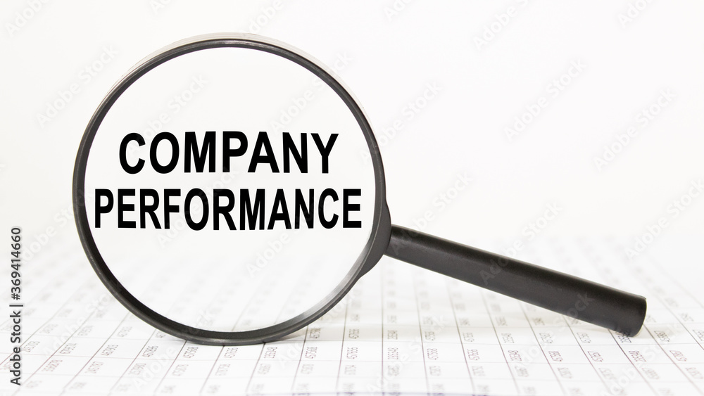words in a magnifying glass. business concept words in a magnifying glass. business concept