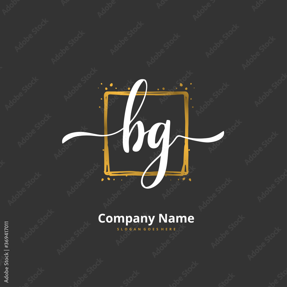 B G BG Initial handwriting and signature logo design with circle. Beautiful design handwritten logo for fashion, team, wedding, luxury logo. B G BG Initial handwriting and signature logo design with circle. Beautiful design handwritten logo for fashion, team, wedding, luxury logo.