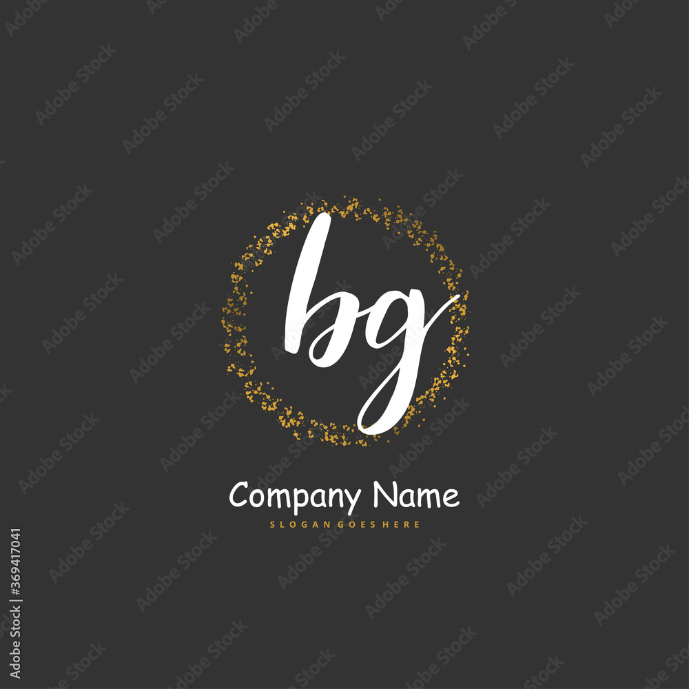 B G BG Initial handwriting and signature logo design with circle. Beautiful design handwritten logo for fashion, team, wedding, luxury logo. B G BG Initial handwriting and signature logo design with circle. Beautiful design handwritten logo for fashion, team, wedding, luxury logo.