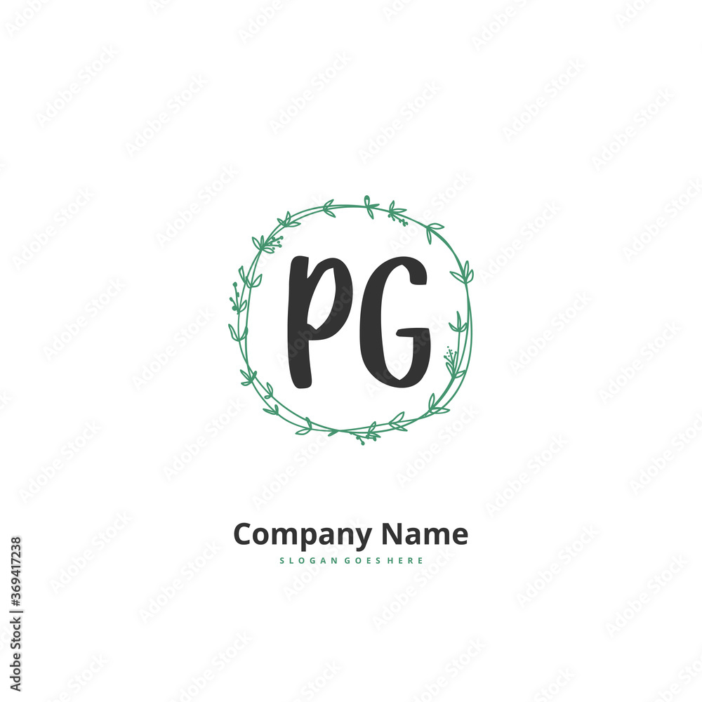 P G PG Initial handwriting and signature logo design with circle. Beautiful design handwritten logo for fashion, team, wedding, luxury logo. P G PG Initial handwriting and signature logo design with circle. Beautiful design handwritten logo for fashion, team, wedding, luxury logo.