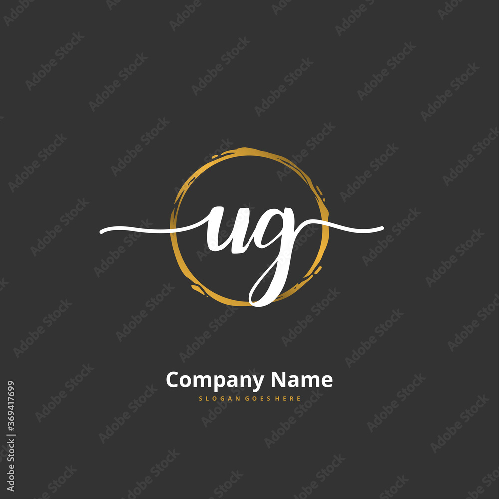 U G UG Initial handwriting and signature logo design with circle. Beautiful design handwritten logo for fashion, team, wedding, luxury logo. U G UG Initial handwriting and signature logo design with circle. Beautiful design handwritten logo for fashion, team, wedding, luxury logo.