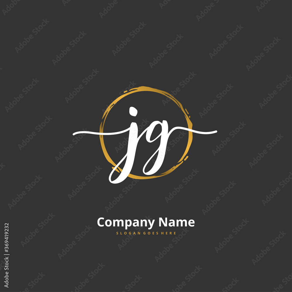 J G JG Initial handwriting and signature logo design with circle. Beautiful design handwritten logo for fashion, team, wedding, luxury logo. J G JG Initial handwriting and signature logo design with circle. Beautiful design handwritten logo for fashion, team, wedding, luxury logo.