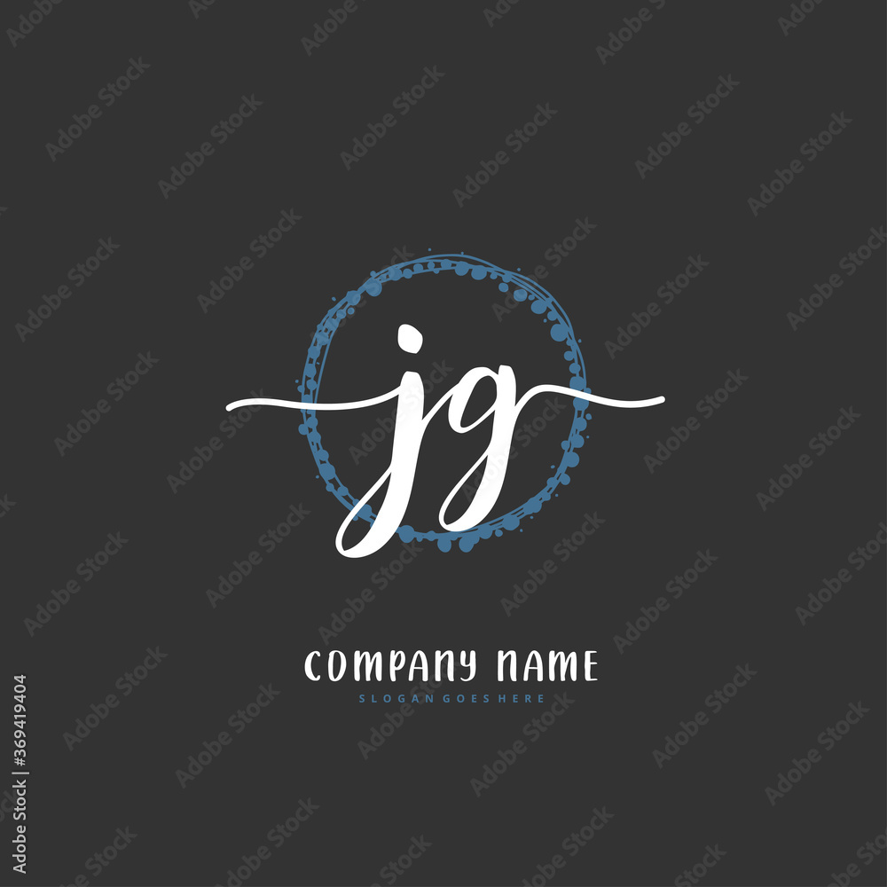 J G JG Initial handwriting and signature logo design with circle. Beautiful design handwritten logo for fashion, team, wedding, luxury logo. J G JG Initial handwriting and signature logo design with circle. Beautiful design handwritten logo for fashion, team, wedding, luxury logo.