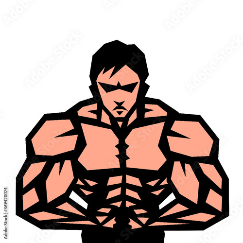  男,筋肉,ボディビル,マッチョ,ポーズ,白背景,白バック,人物,日本人,男性,スポーツ,トレーニング,ダイエット,エクササイズ,スポーツジム,フィットネス,鍛える,ジム,ビジネスマン,運動,ボディービルダー,アスリート,パワー,人体,マンガ,バイセップス,スプレッド,フロント,マスキュラー,正面,ムキムキ,上半身,力こぶ,気合い,劇画,ホルモン,テストステロン,漫画,全身,力,イラスト,ビジネス