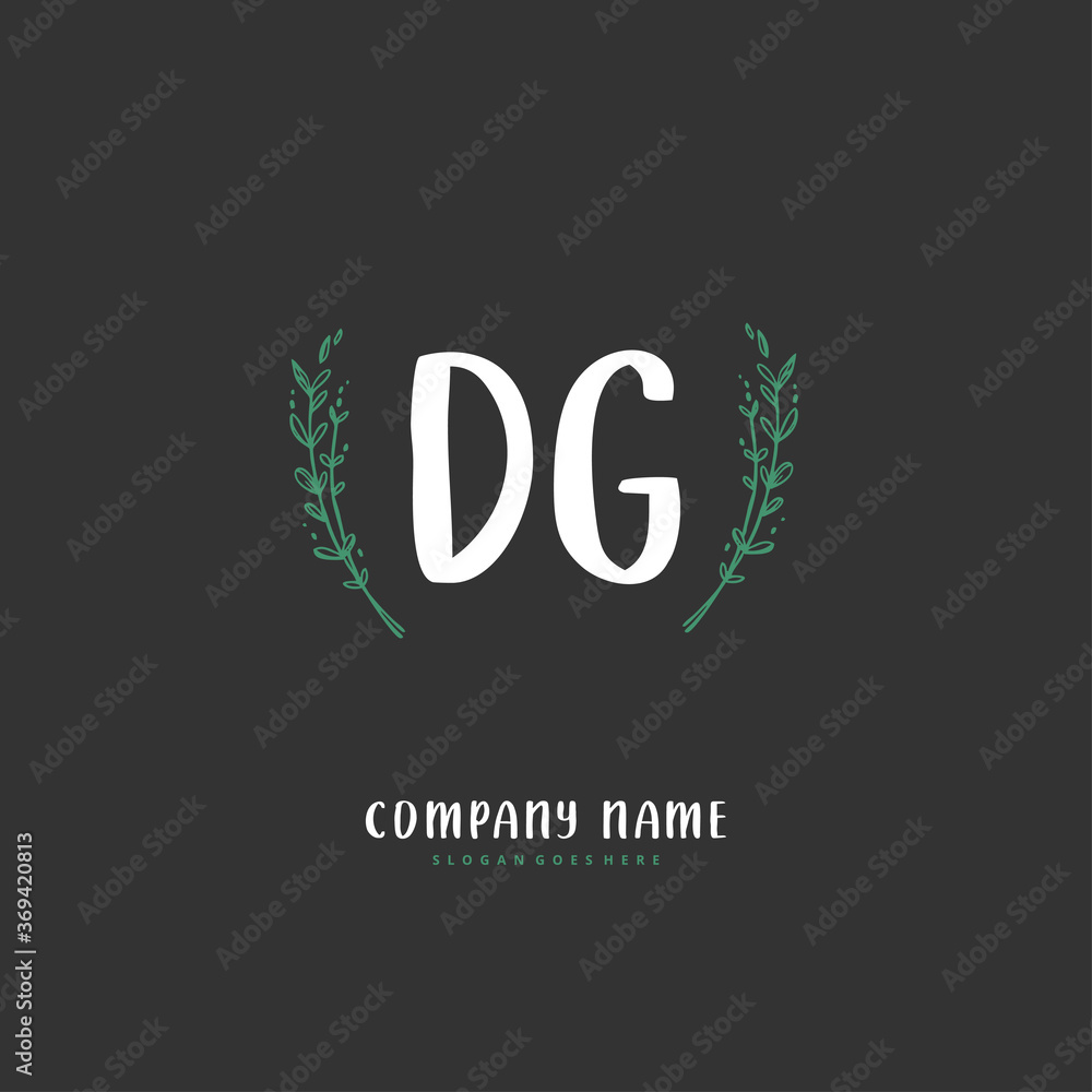 D G DG Initial handwriting and signature logo design with circle. Beautiful design handwritten logo for fashion, team, wedding, luxury logo. D G DG Initial handwriting and signature logo design with circle. Beautiful design handwritten logo for fashion, team, wedding, luxury logo.