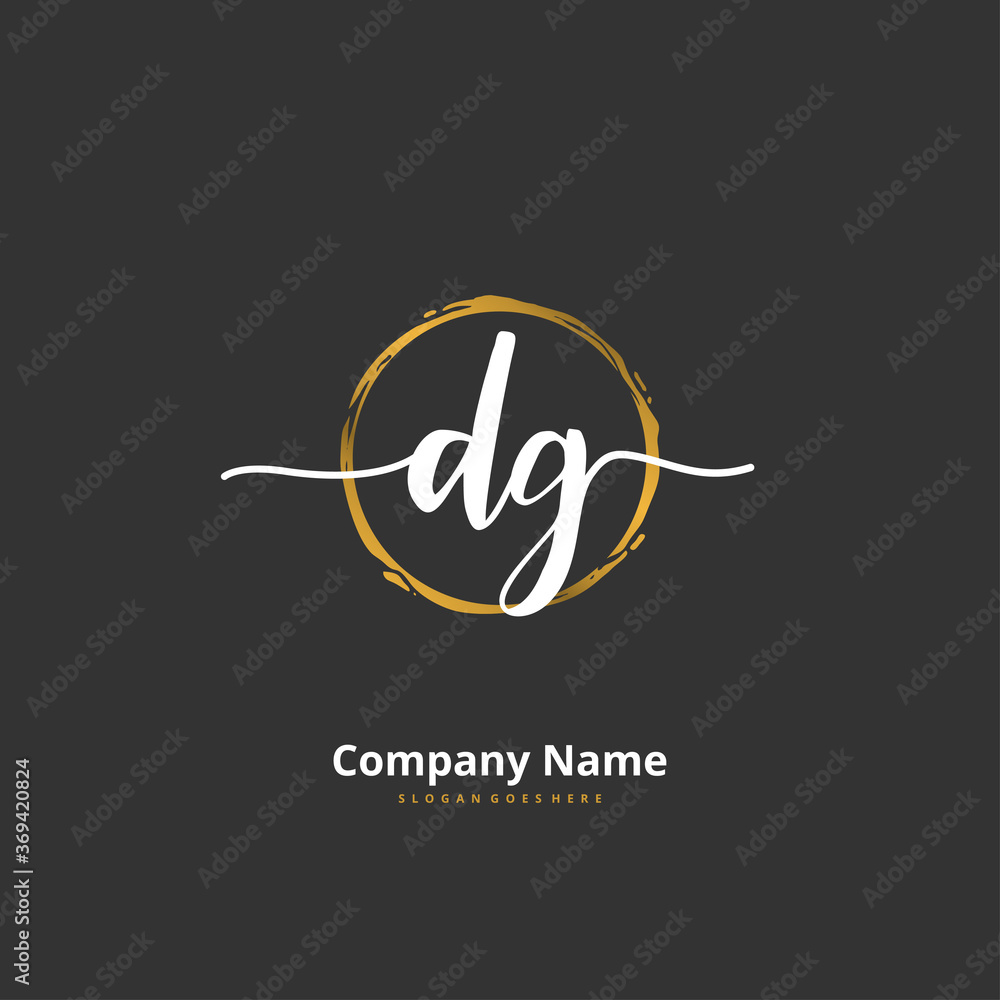 D G DG Initial handwriting and signature logo design with circle. Beautiful design handwritten logo for fashion, team, wedding, luxury logo. D G DG Initial handwriting and signature logo design with circle. Beautiful design handwritten logo for fashion, team, wedding, luxury logo.