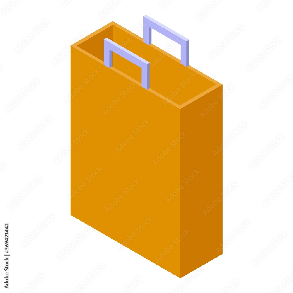 Bag storage icon. Isometric of bag storage vector icon for web design isolated on white background Bag storage icon. Isometric of bag storage vector icon for web design isolated on white background