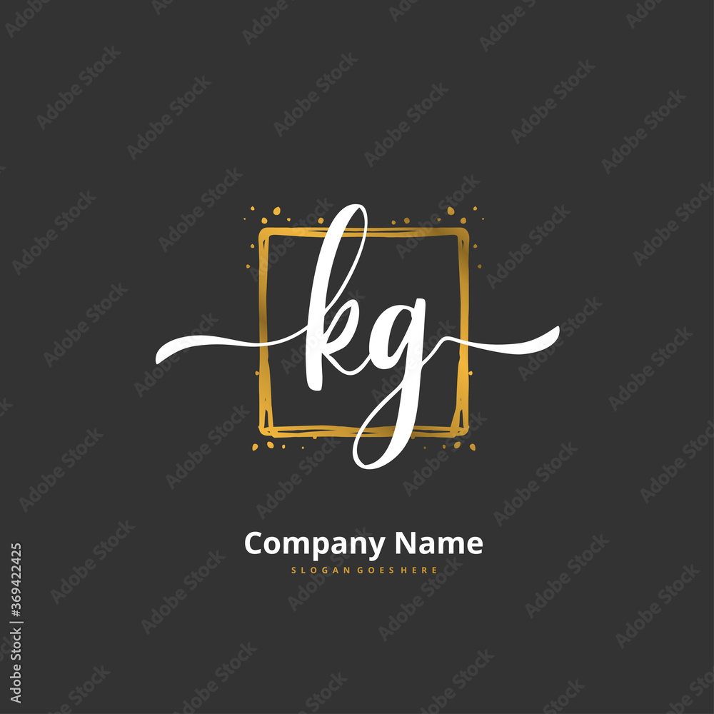K G KG Initial handwriting and signature logo design with circle. Beautiful design handwritten logo for fashion, team, wedding, luxury logo. K G KG Initial handwriting and signature logo design with circle. Beautiful design handwritten logo for fashion, team, wedding, luxury logo.