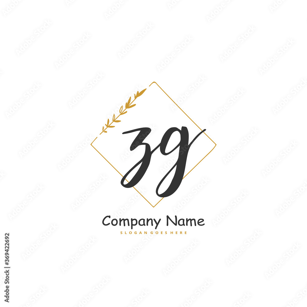 Z G ZG Initial handwriting and signature logo design with circle. Beautiful design handwritten logo for fashion, team, wedding, luxury logo. Z G ZG Initial handwriting and signature logo design with circle. Beautiful design handwritten logo for fashion, team, wedding, luxury logo.