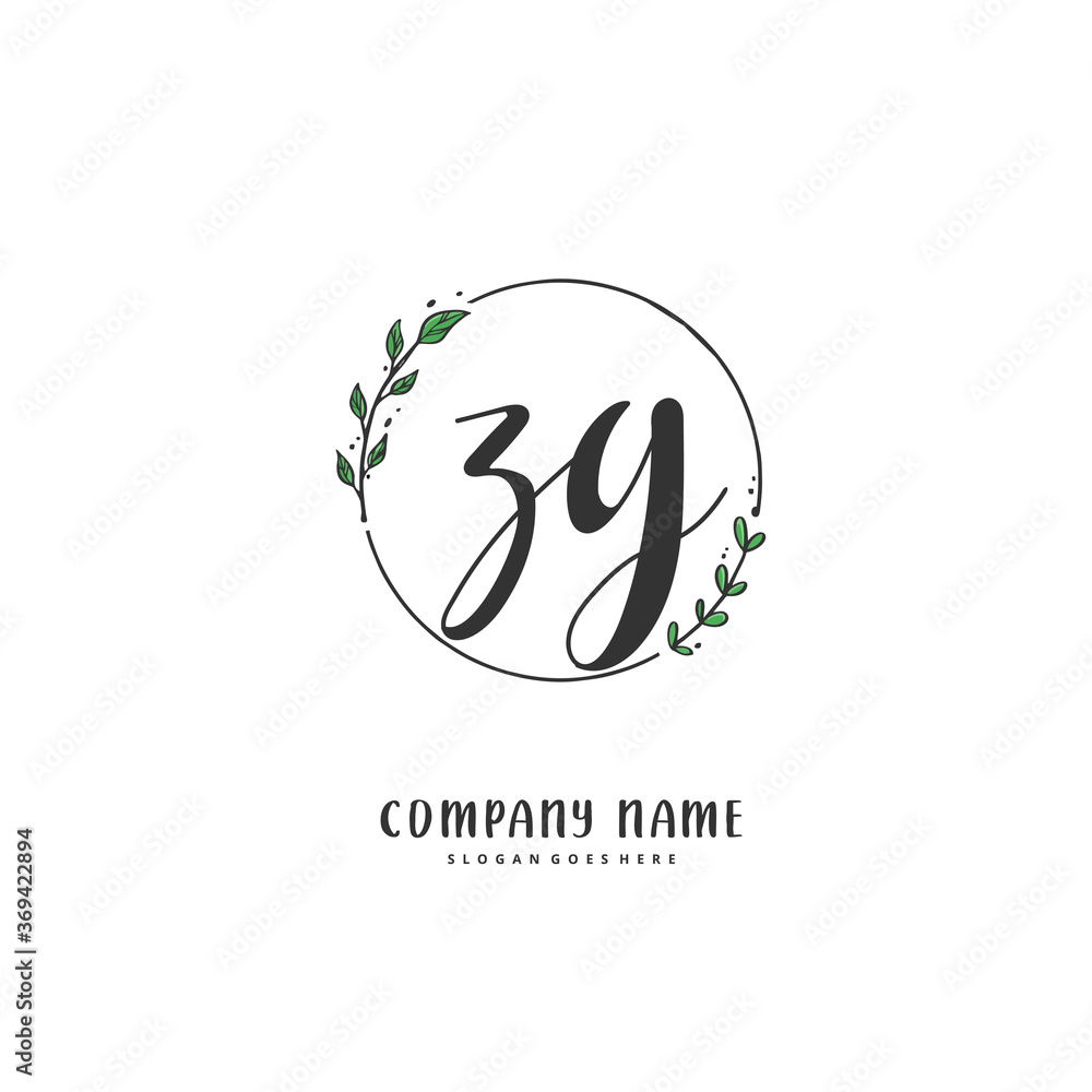 Z G ZG Initial handwriting and signature logo design with circle. Beautiful design handwritten logo for fashion, team, wedding, luxury logo. Z G ZG Initial handwriting and signature logo design with circle. Beautiful design handwritten logo for fashion, team, wedding, luxury logo.