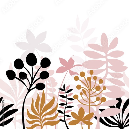 Cute small vector flowers seamless pattern.