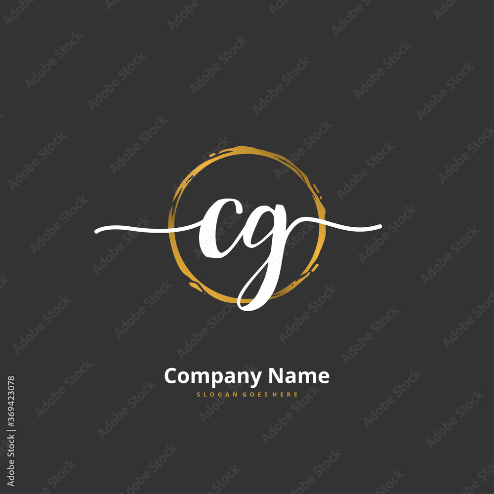 C G CG Initial handwriting and signature logo design with circle. Beautiful design handwritten logo for fashion, team, wedding, luxury logo. C G CG Initial handwriting and signature logo design with circle. Beautiful design handwritten logo for fashion, team, wedding, luxury logo.