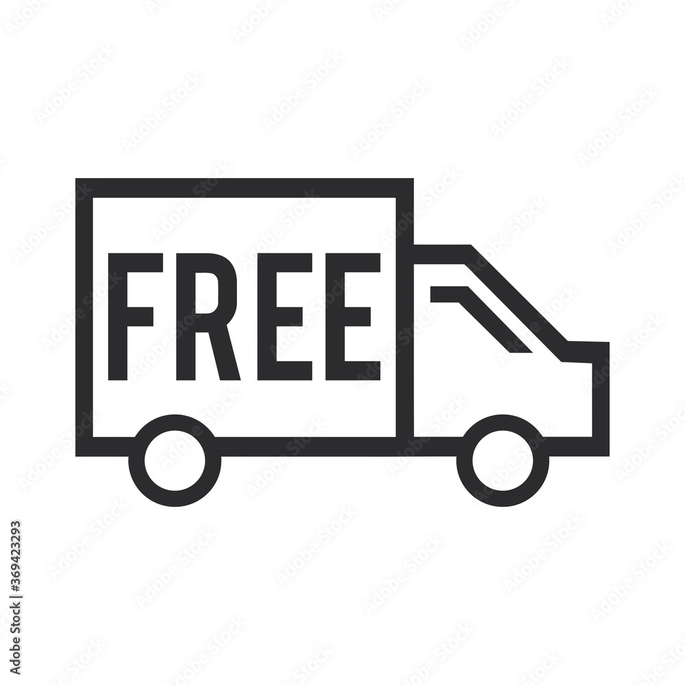 Free Delivery icon. Shipping symbol. Transportation sign. Free Delivery icon. Shipping symbol. Transportation sign.