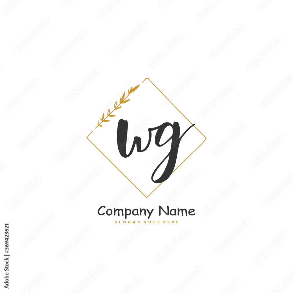 W G WG Initial handwriting and signature logo design with circle. Beautiful design handwritten logo for fashion, team, wedding, luxury logo. W G WG Initial handwriting and signature logo design with circle. Beautiful design handwritten logo for fashion, team, wedding, luxury logo.