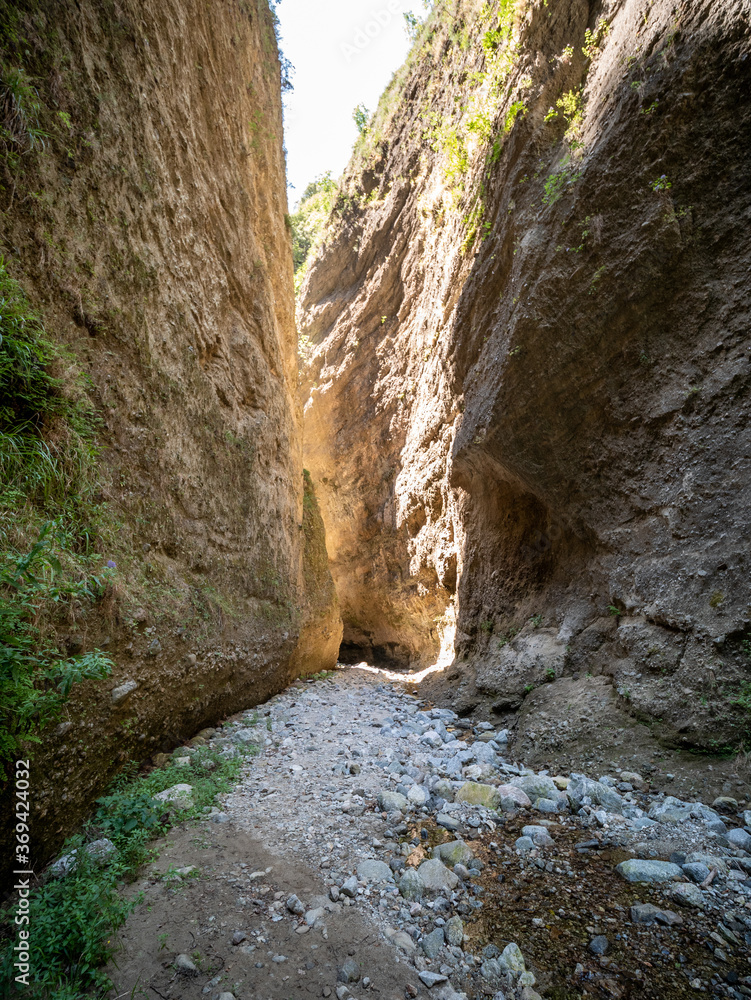Canyon and gorge at Valli Cupe Natural Regional Reserve (Dark Valleys). Sersale, Catanzaro, Calabria, Italy