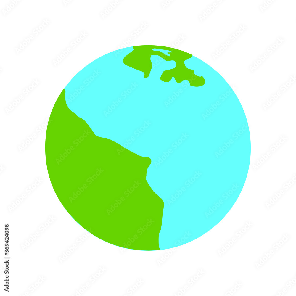 Earth America Continents Map Earth Globe Illustration Vector Earth America Continents Map Earth Globe Illustration Vector