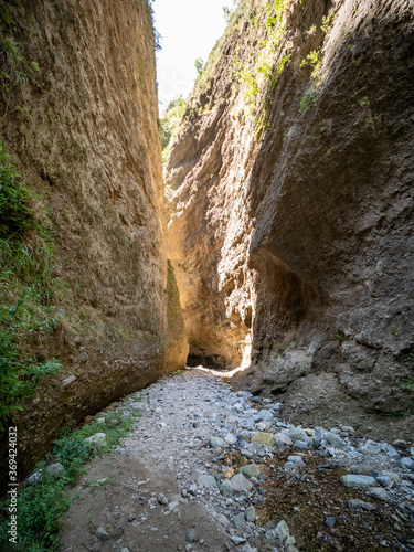 Canyon and gorge at Valli Cupe Natural Regional Reserve (Dark Valleys). Sersale, Catanzaro, Calabria, Italy © Giuma