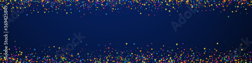 Festive energetic confetti. Celebration stars. Chi