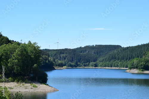 Trinkwasserreservoir Oleftalsperre in der Eifel photo