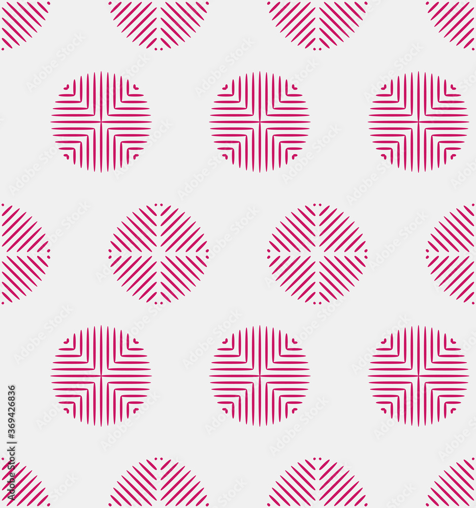 Japanese Stripe Circle Vector Seamless Pattern Japanese Stripe Circle Vector Seamless Pattern