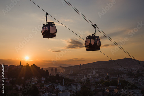 Sarajevo city cable car 