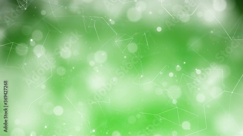 Wallpaper Mural Abstract lines and dots motion on green nature bokeh Animation background. Torontodigital.ca