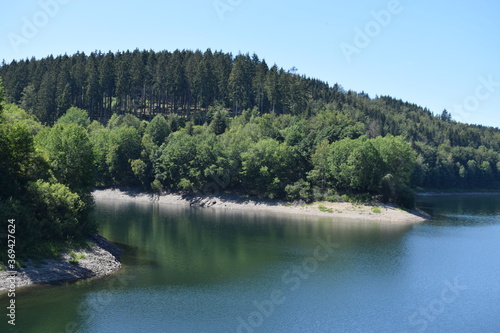 Trinkwasserreservoir Oleftalsperre in der Eifel photo