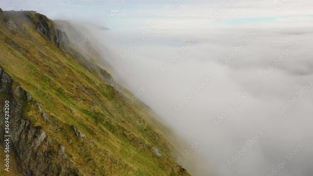 Aerial view of haze around a mountain in Alaska, United States. Aerial view of haze around a mountain in Alaska, United States.