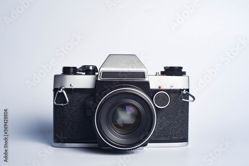 vintage photo camera isolated