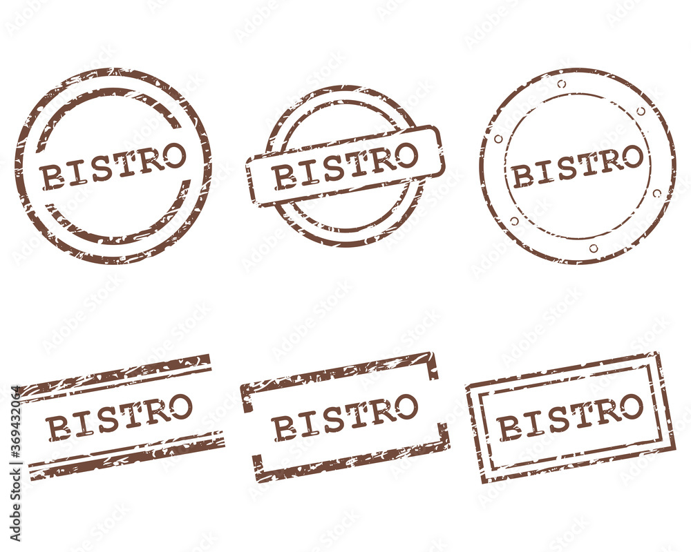 Fototapeta premium Bistro Stempel