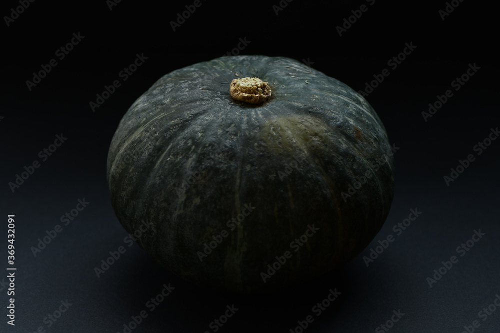 Fresh pumpkin isolated on black background. Fresh pumpkin isolated on black background.