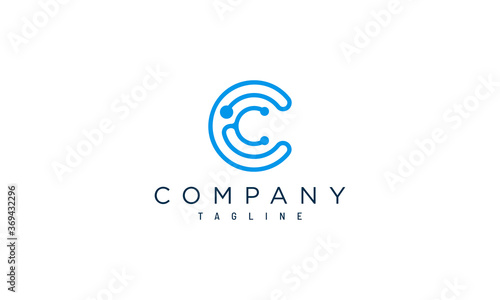 Stethoscope letter C, Logo stethoscope for medical and pharmacy