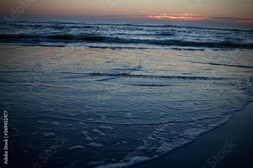sunset on the beach