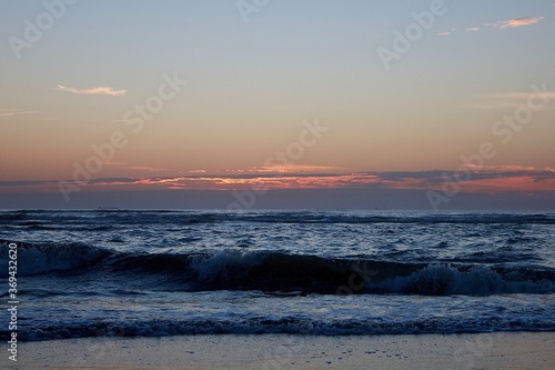 sunset over the sea