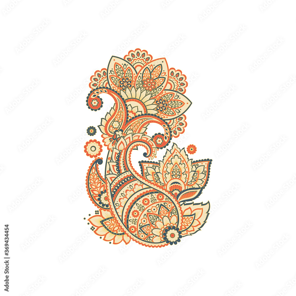 Paisley Vector isolated ornament