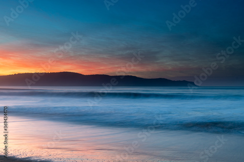Light High Cloud Sunrise Seascape © Merrillie