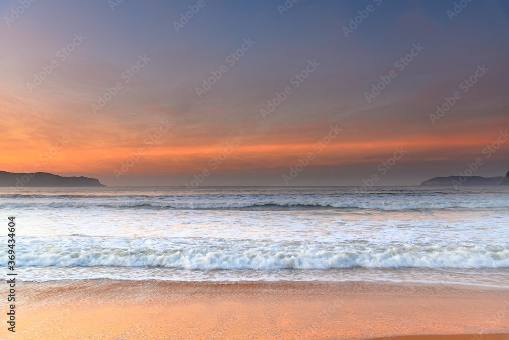 Light High Cloud Sunrise Seascape