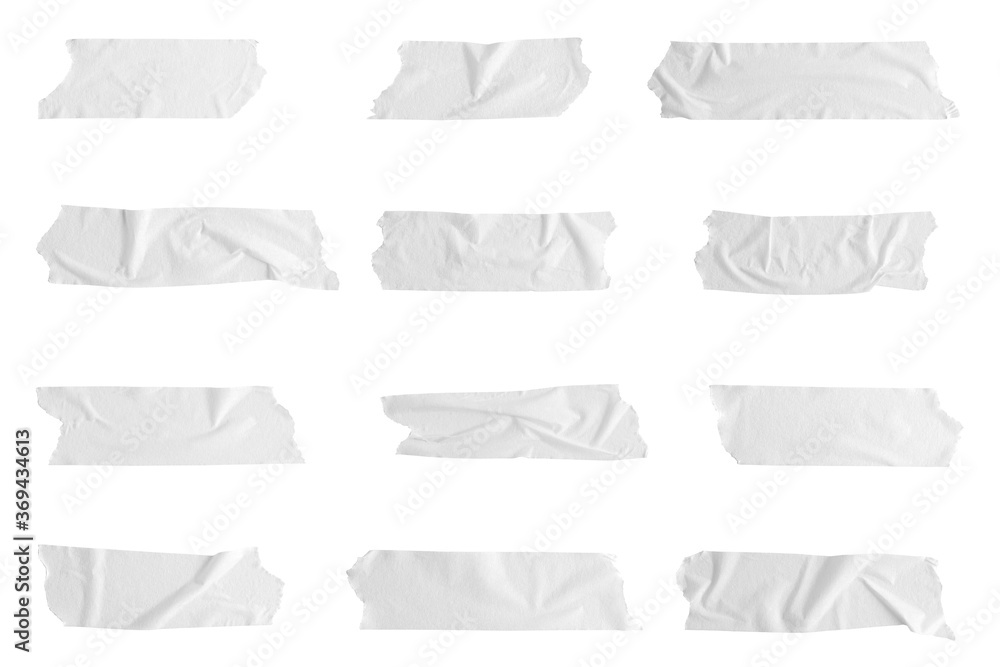 Realistic adhesive tape collection Sticky scotch tape of different sizes Realistic adhesive tape collection Sticky scotch tape of different sizes