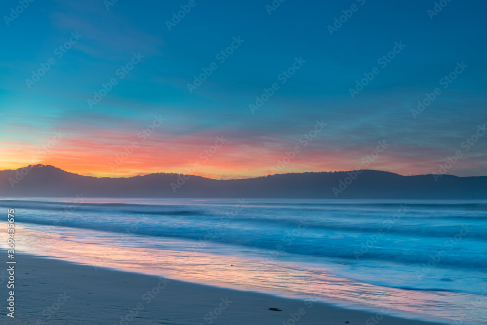 Light High Cloud Sunrise Seascape