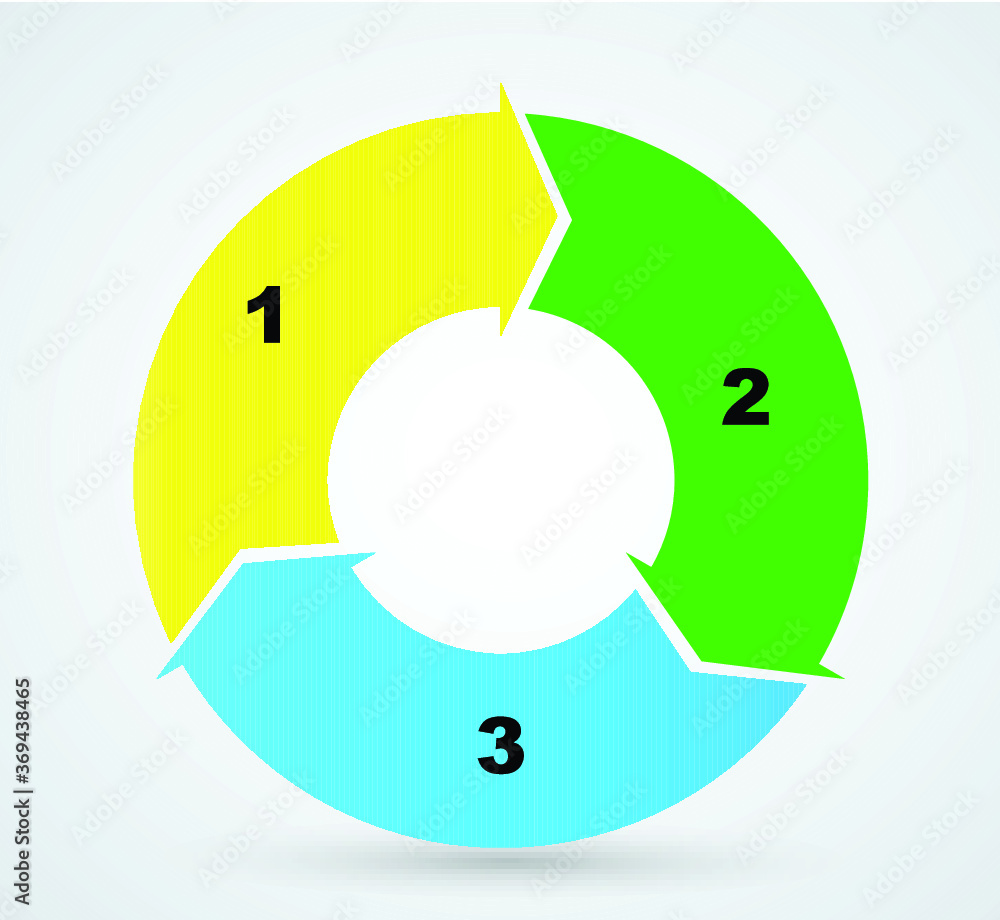 Vector Circle Infographic . Chart logo .Circular design element . 