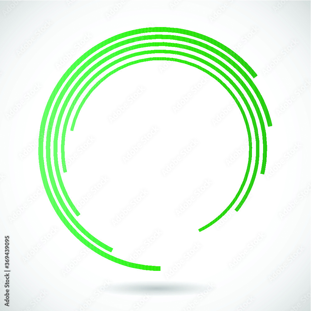 Lines in Circle Form. Vector abstract logo design in circular form Lines in Circle Form. Vector abstract logo design in circular form