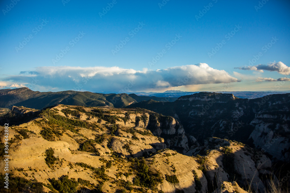 Sunset in the mountains of Sant Llorenç de Morunys, Lleida, Spain Sunset in the mountains of Sant Llorenç de Morunys, Lleida, Spain