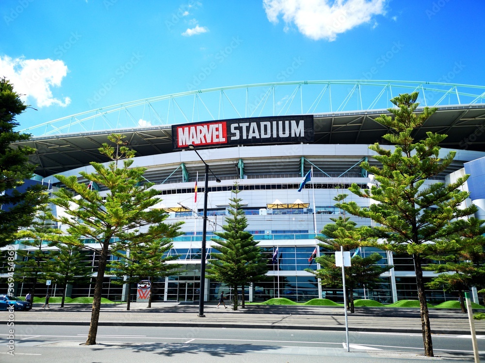 Melbourne, Australia March 2018 Docklands Stadium also known by its