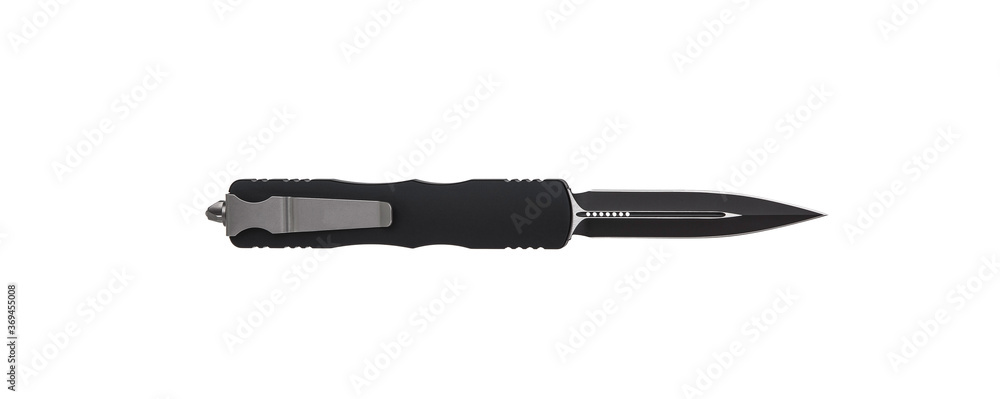 Switchblade Automatic Out The Front Otf Knife With Black Handle And