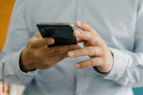 businessman using mobile phone