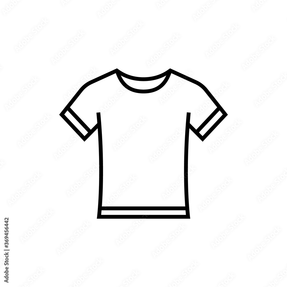 T-shirt vector linear icon. T-shirt vector linear icon.
